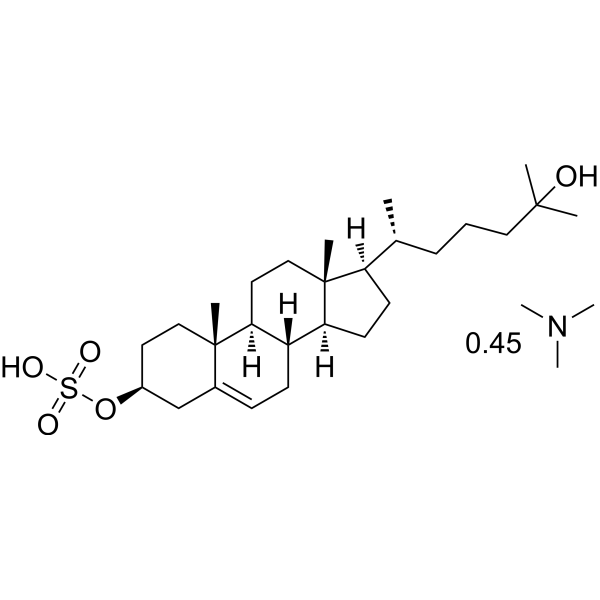 Larsucosterol (trimethylamine) (DUR-928 (trimethylamine))